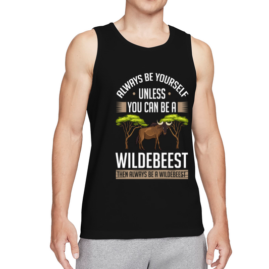 Always Be A Wildebeest Funny Wildlife Humor Men¡¯s Tank Top