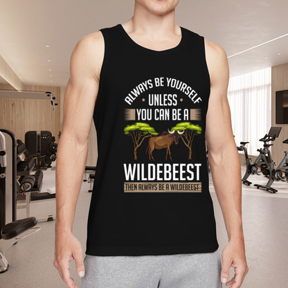 Always Be A Wildebeest Funny Wildlife Humor Men¡¯s Tank Top