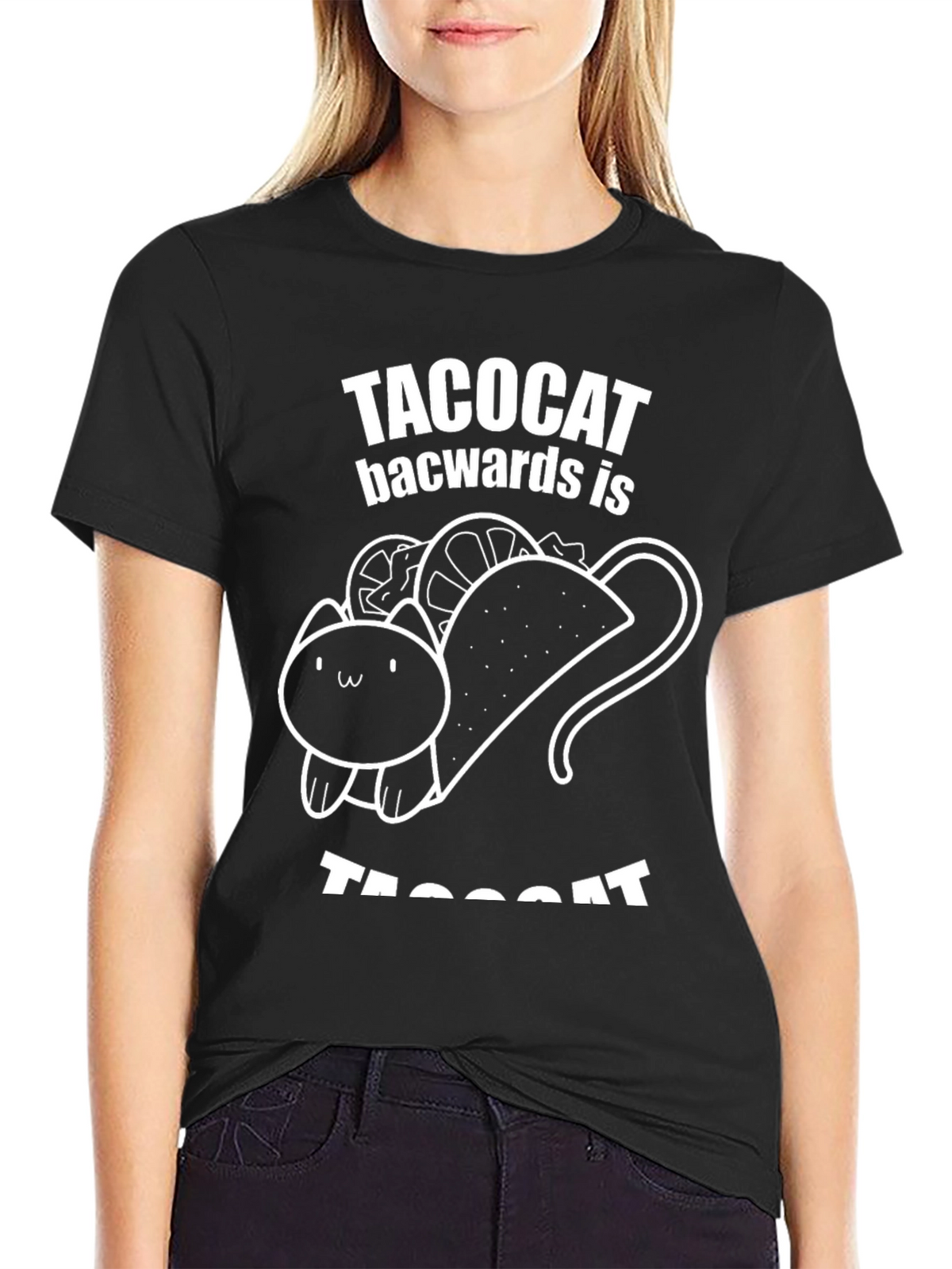 Taco Cat Backwards Funny T-Shirt