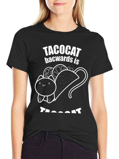 Taco Cat Backwards Funny T-Shirt