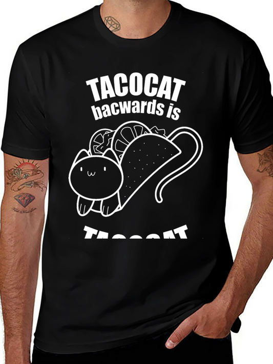 Taco Cat Backwards Funny T-Shirt