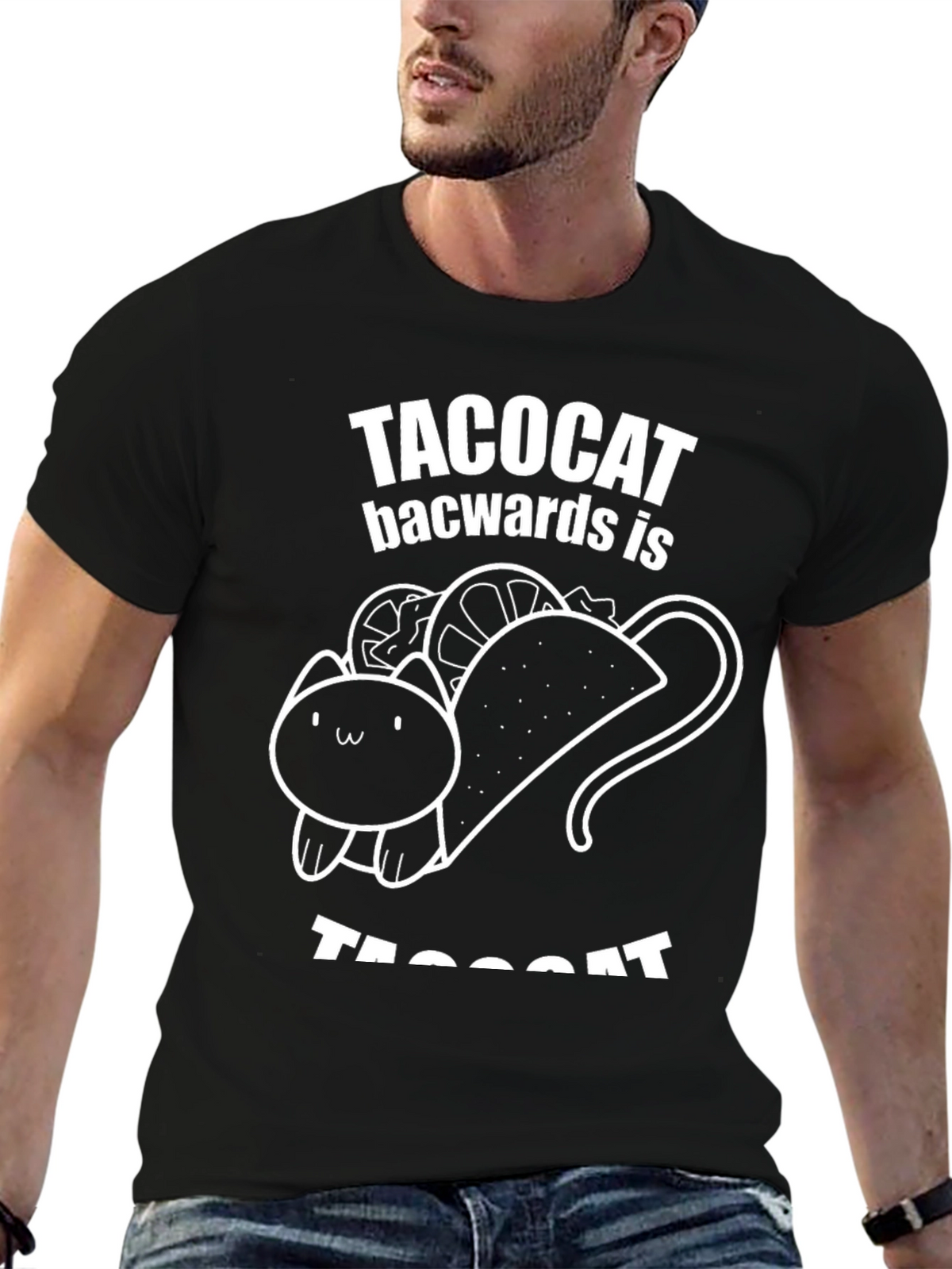 Taco Cat Backwards Funny T-Shirt