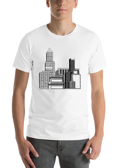 Cityscape Graphic Black T-Shirt
