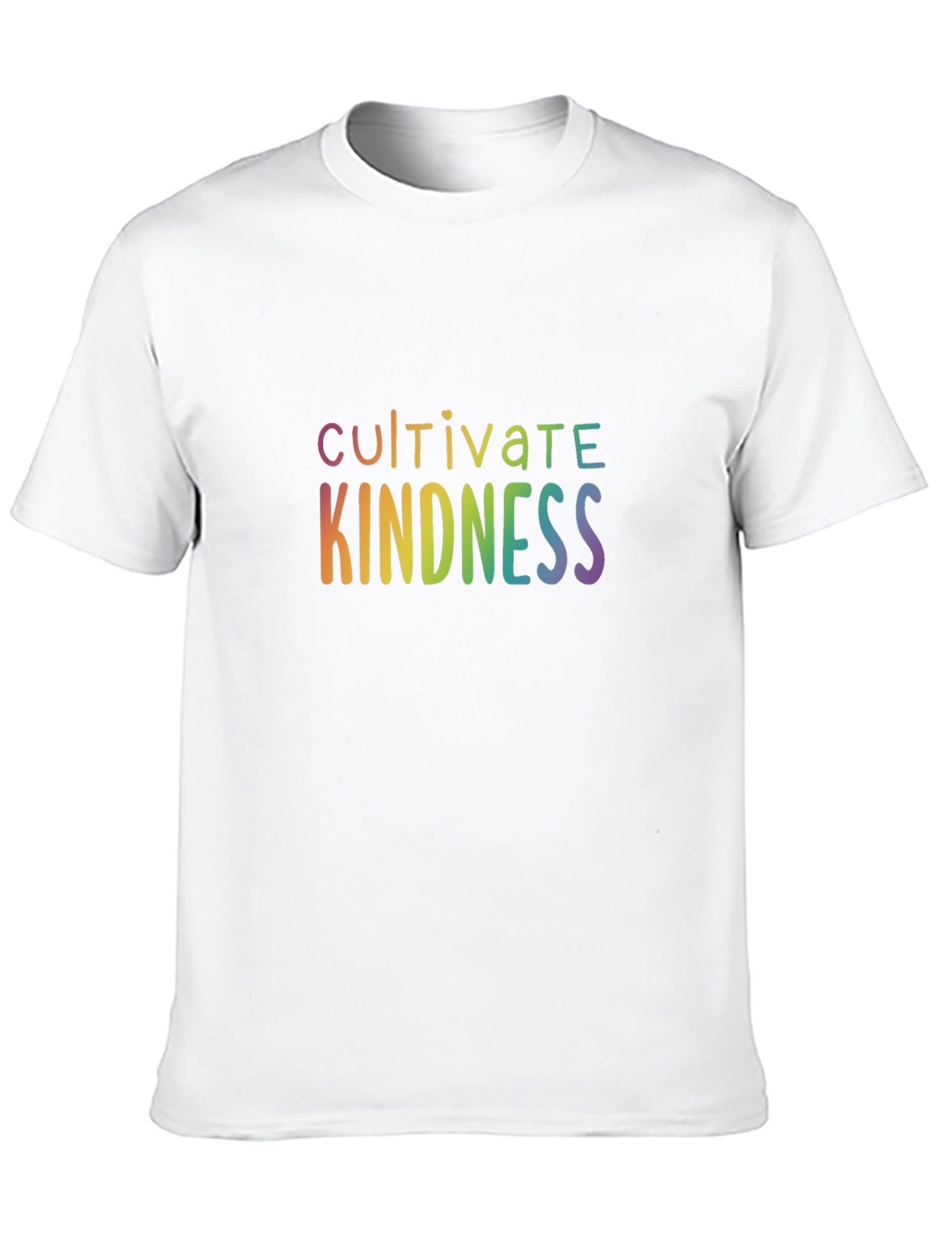 Cultivate Kindness Rainbow Graphic Black T-Shirt