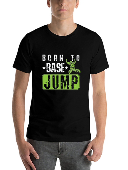 Born to BASE Jump Black T-Shirt