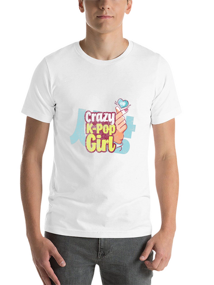Crazy K-Pop Girl Graphic Tee Shirt