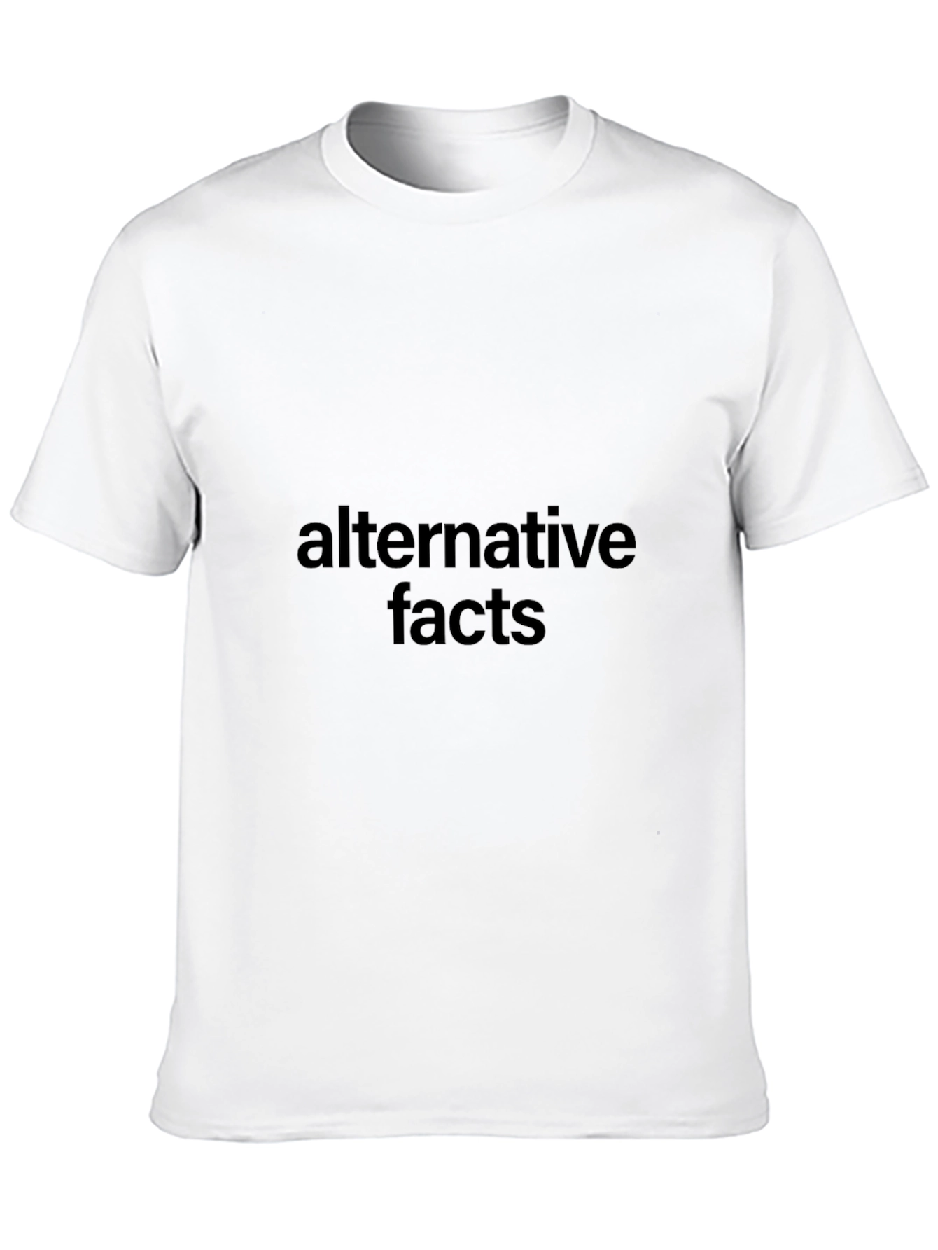 Alternative Facts Graphic Tee - Black Cotton T-Shirt