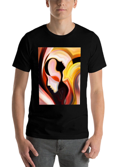 Abstract Faces Graphic T-Shirt - Modern Art Tee