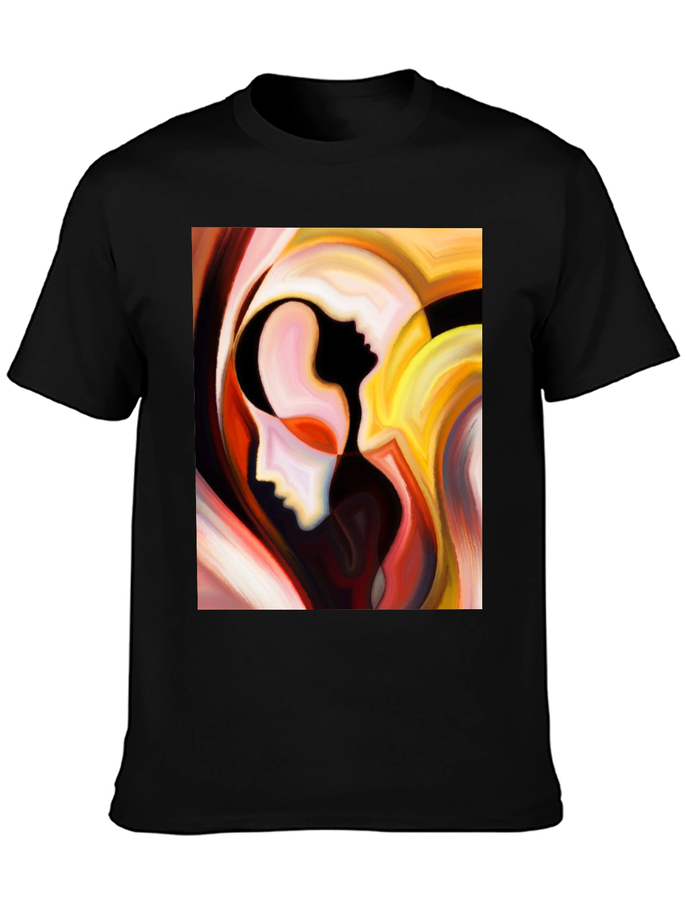 Abstract Faces Graphic T-Shirt - Modern Art Tee