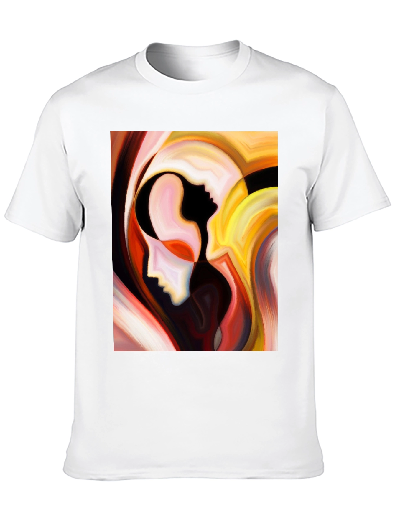 Abstract Faces Graphic T-Shirt - Modern Art Tee