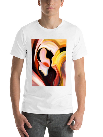 Abstract Faces Graphic T-Shirt - Modern Art Tee