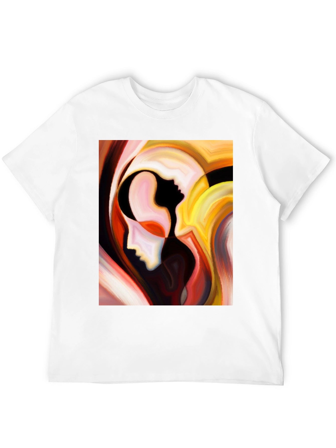 Abstract Faces Graphic T-Shirt - Modern Art Tee