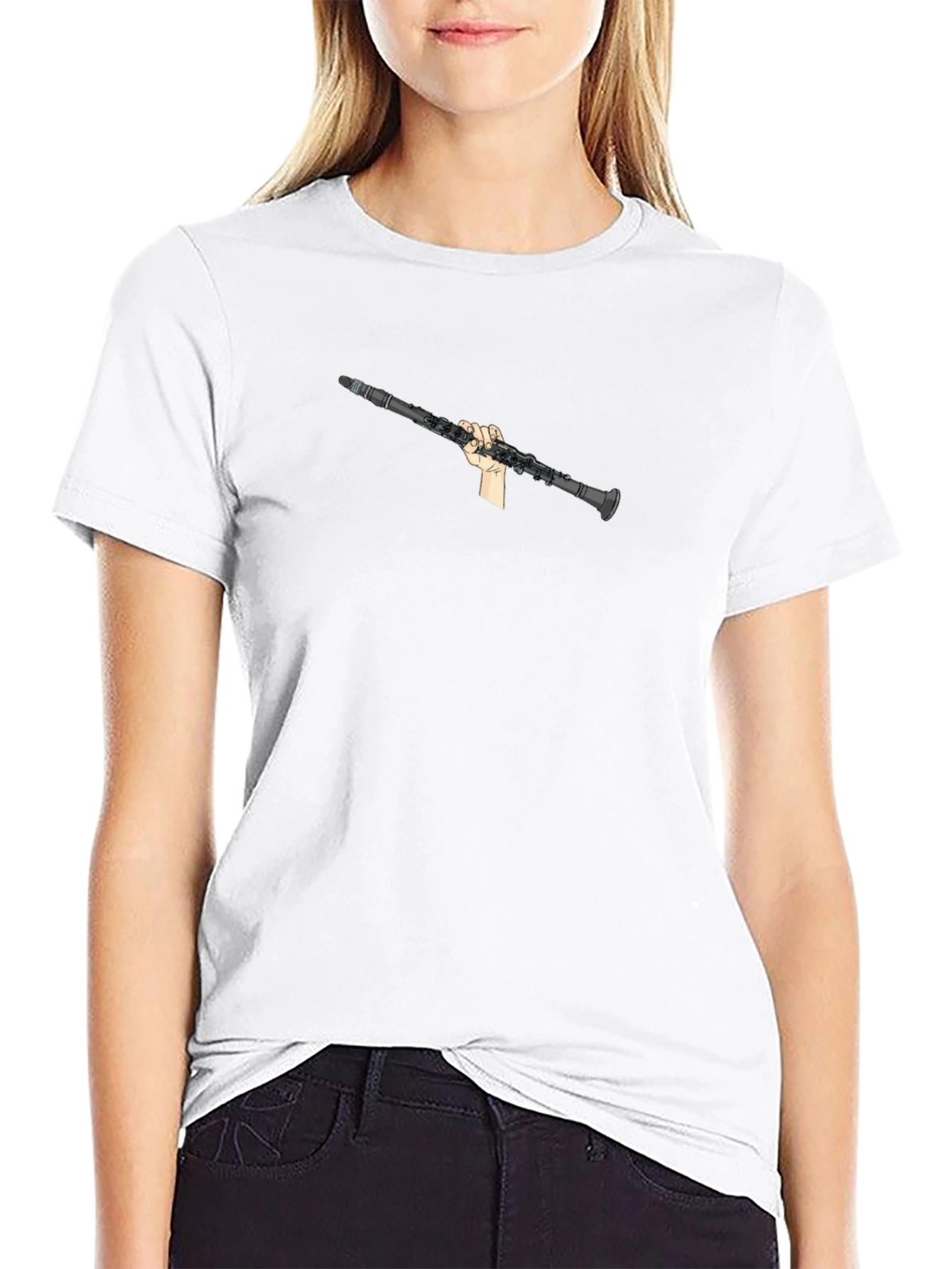Clarinet Player Black T-Shirt - Music Lover Tee