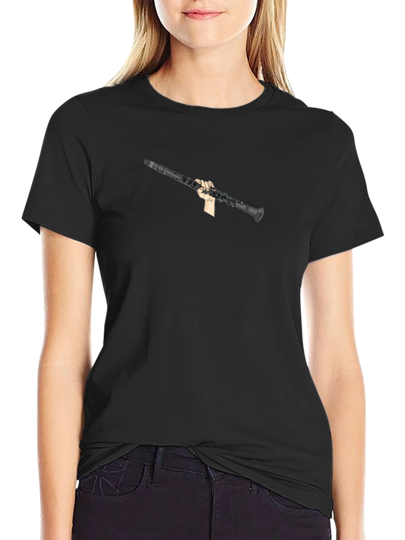 Clarinet Player Black T-Shirt - Music Lover Tee