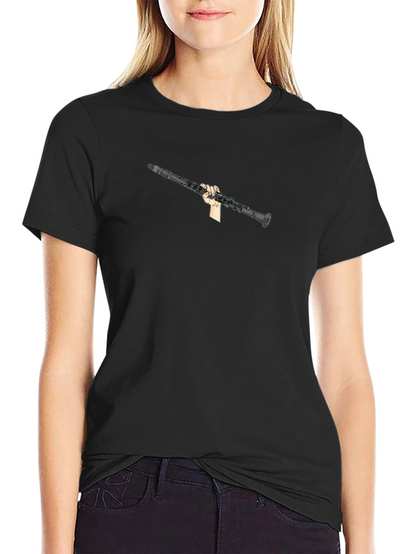 Clarinet Player Black T-Shirt - Music Lover Tee