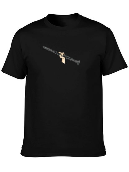 Clarinet Player Black T-Shirt - Music Lover Tee