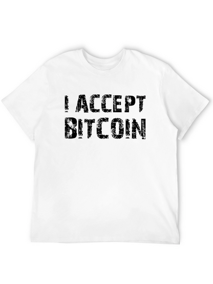 I Accept Bitcoin T-Shirt - Crypto Currency Tee