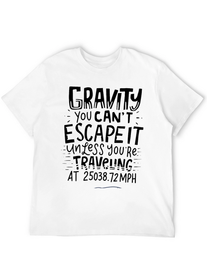 Gravity Escape Velocity Black Graphic Tee