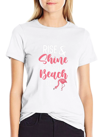 Rise and Shine Beach Day Graphic T-Shirt