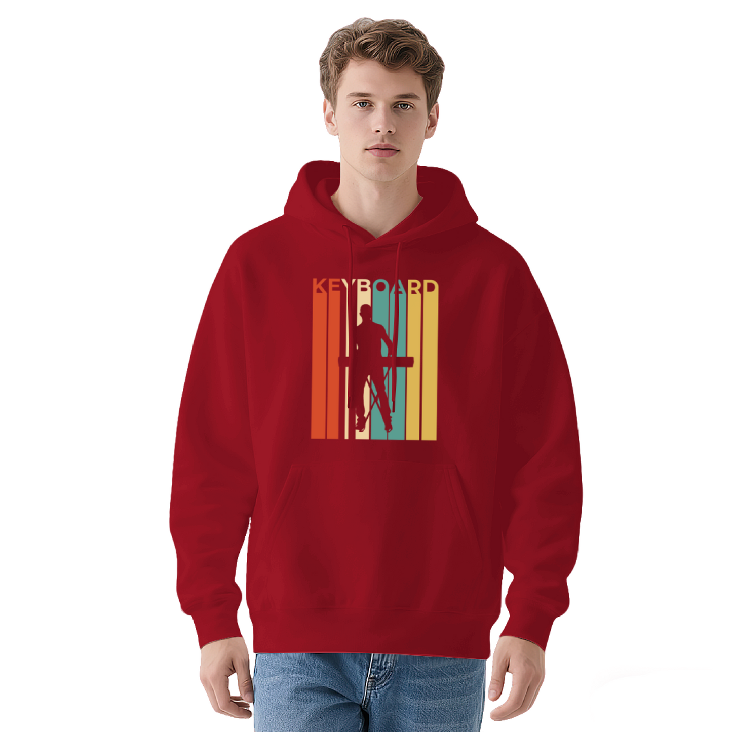Colorful Keyboard Hoodie: Typing Enthusiast Design, Streetwear Comfort