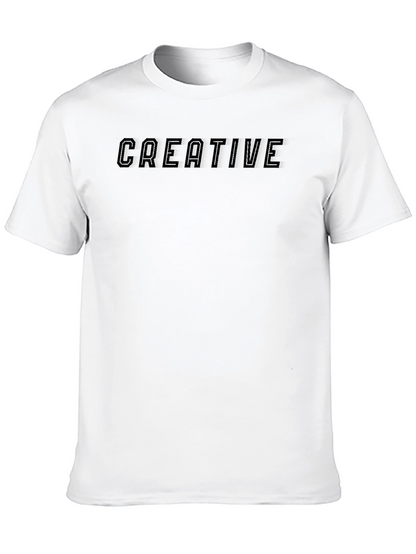 Creative Graphic Tee - Black T-Shirt
