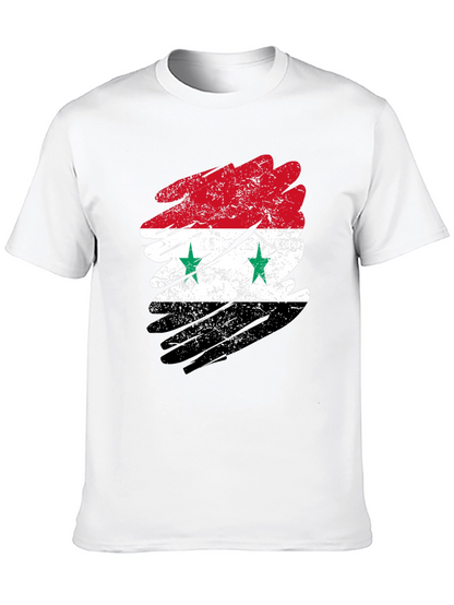 Syria Flag Distressed T-Shirt