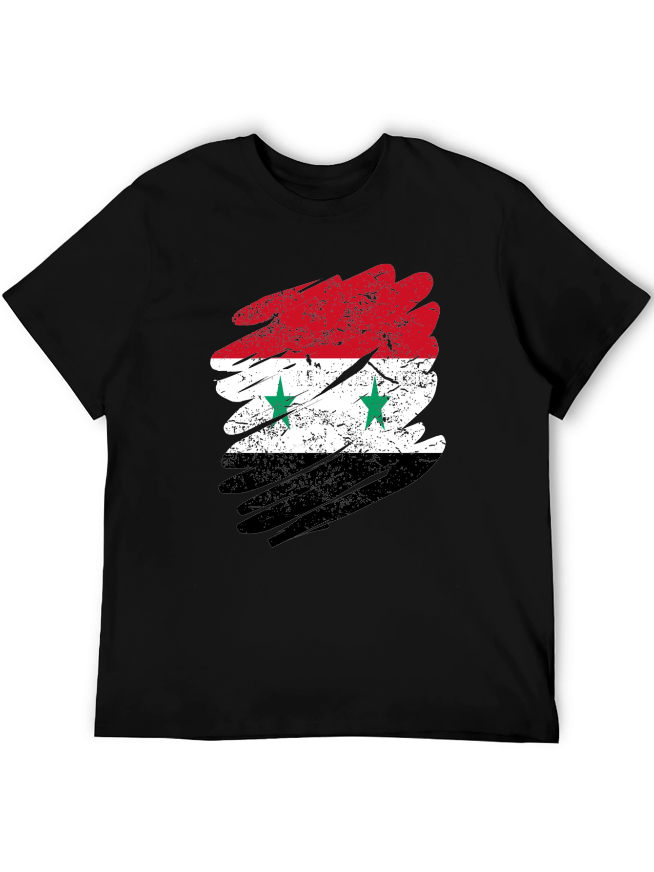 Syria Flag Distressed T-Shirt