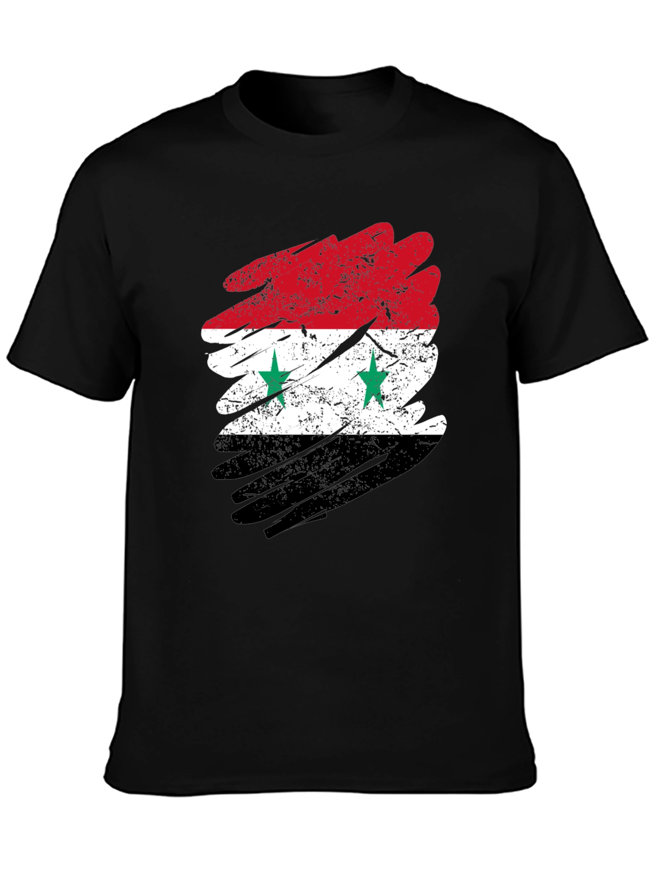 Syria Flag Distressed T-Shirt