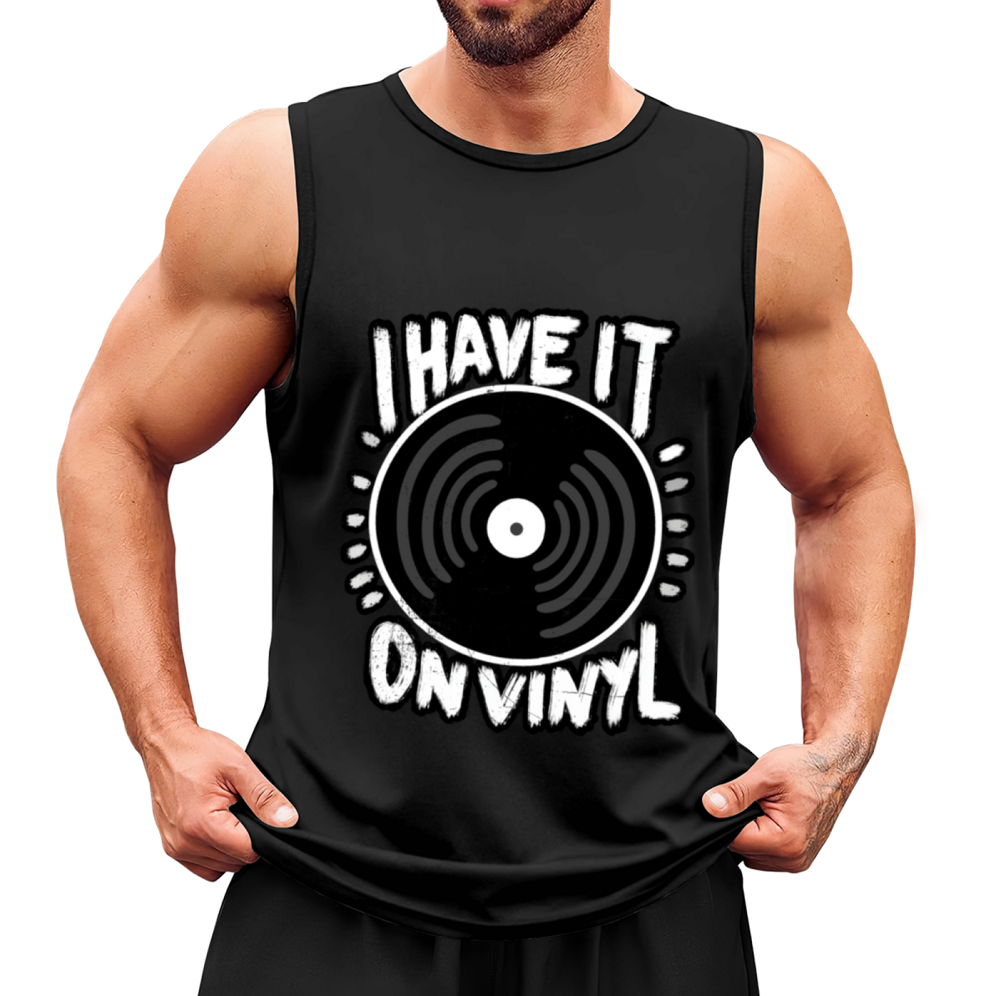 I Have It On Vinyl Retro Record Music Tank Top