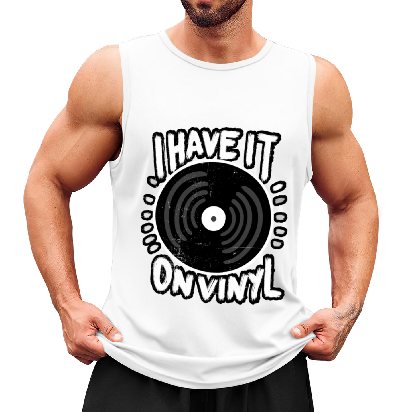 I Have It On Vinyl Retro Record Music Tank Top