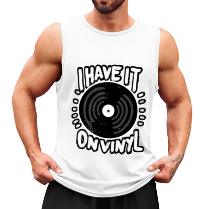 I Have It On Vinyl Retro Record Music Tank Top