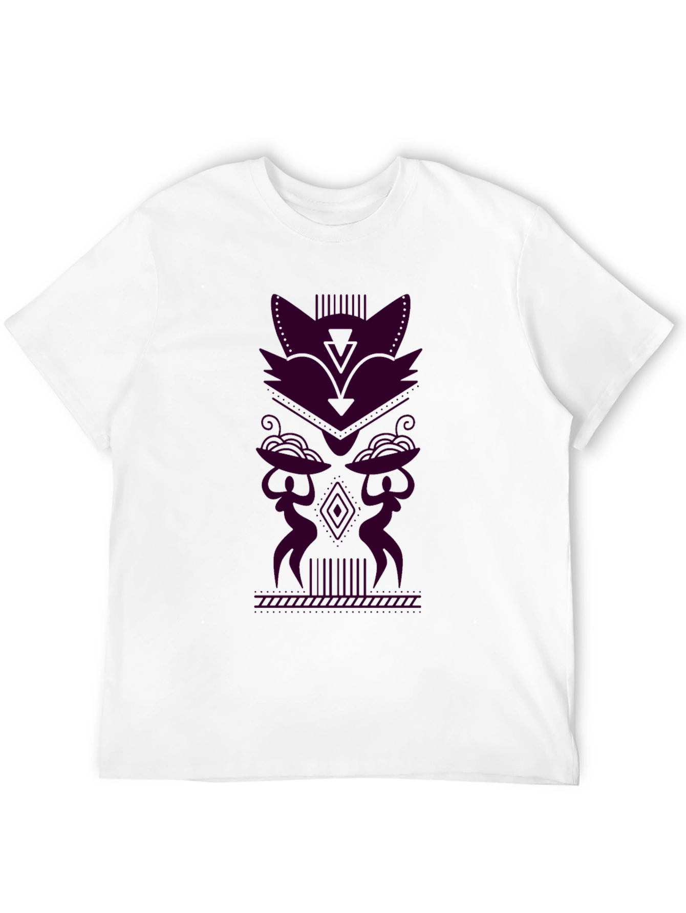 Geometric Tribal Style Graphic Tee