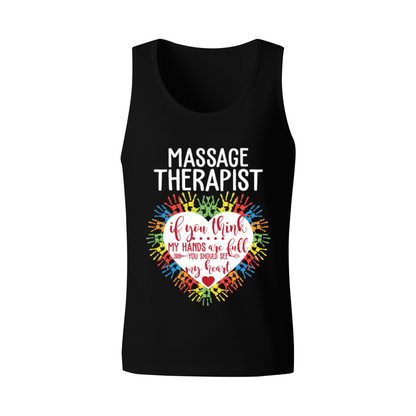 Massage Therapist Heart Art Gift Tank Top
