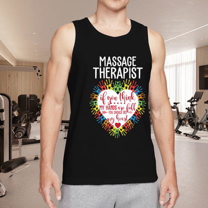 Massage Therapist Heart Art Gift Tank Top