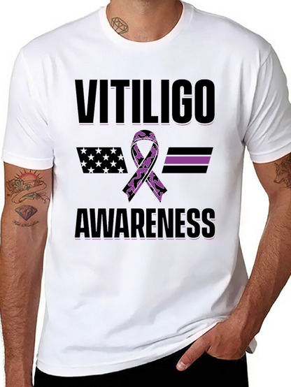 Vitiligo Awareness Ribbon T-Shirt