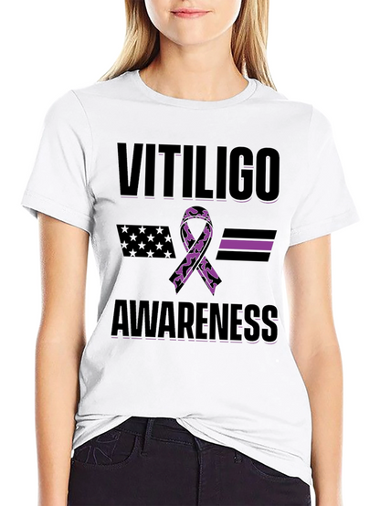 Vitiligo Awareness Ribbon T-Shirt