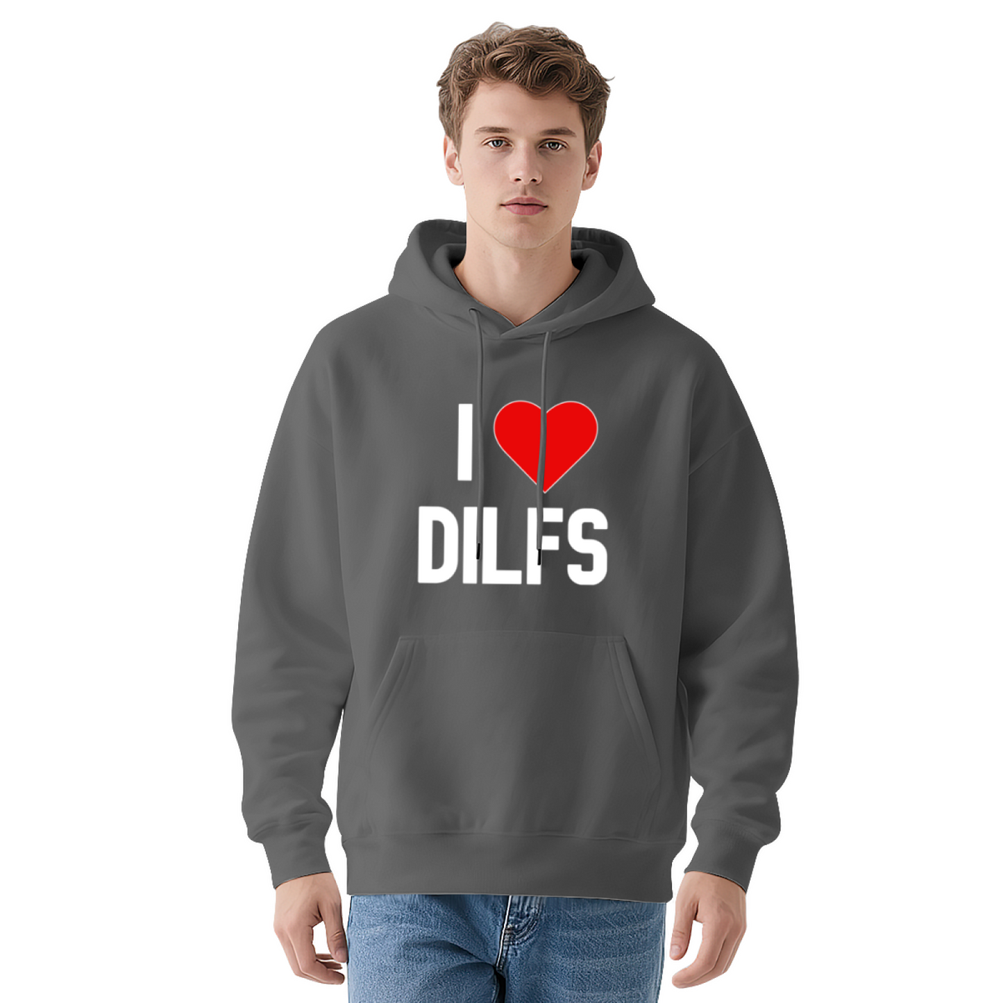 Trendy Simple Letter Print Graphic Hoodie, Unisex Comfort Daily Sweatshirt