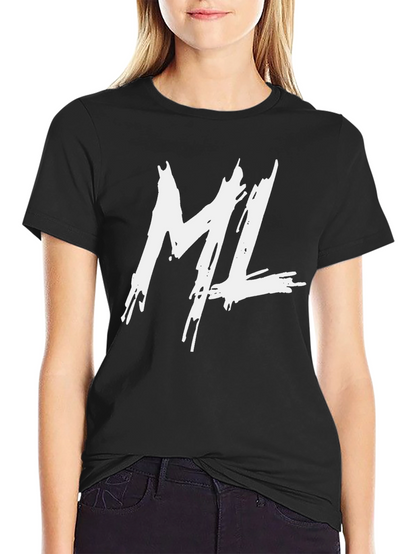 ML Black Graphic Tee - Trendy Streetwear