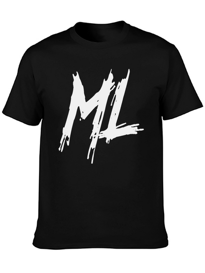ML Black Graphic Tee - Trendy Streetwear