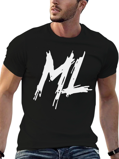 ML Black Graphic Tee - Trendy Streetwear