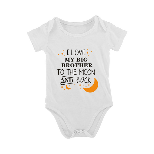 I Love My Big Brother To The Moon And Back Star Moon Bodysuit