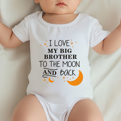 I Love My Big Brother To The Moon And Back Star Moon Bodysuit