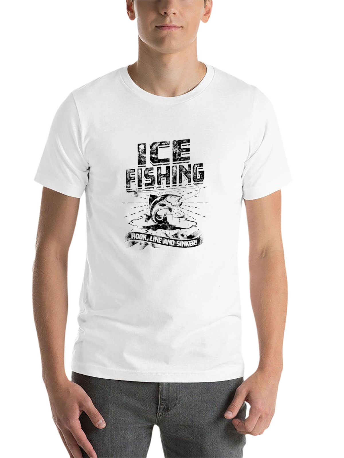 Ice Fishing Graphic Tee - Hook Line & Sinker!