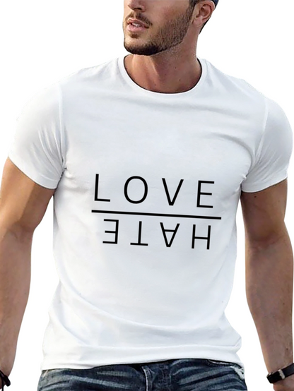 Love Hate Graphic Tee - Trendy Streetwear Shirt
