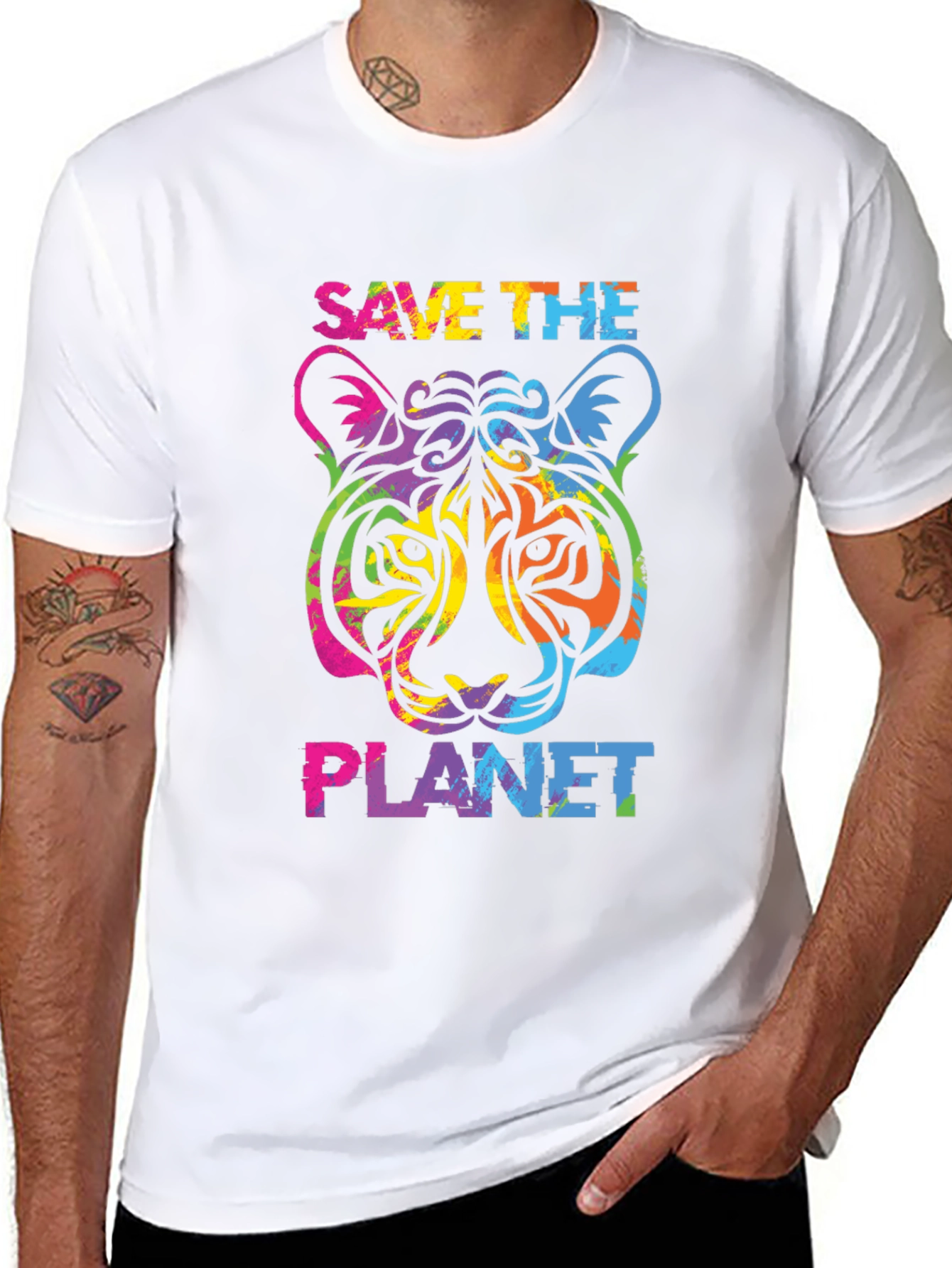 Save the Planet Tiger Graphic Tee