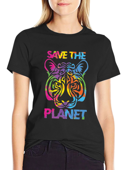 Save the Planet Tiger Graphic Tee