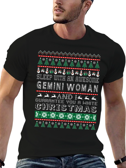Gemini Woman Ugly Christmas Sweater T-Shirt