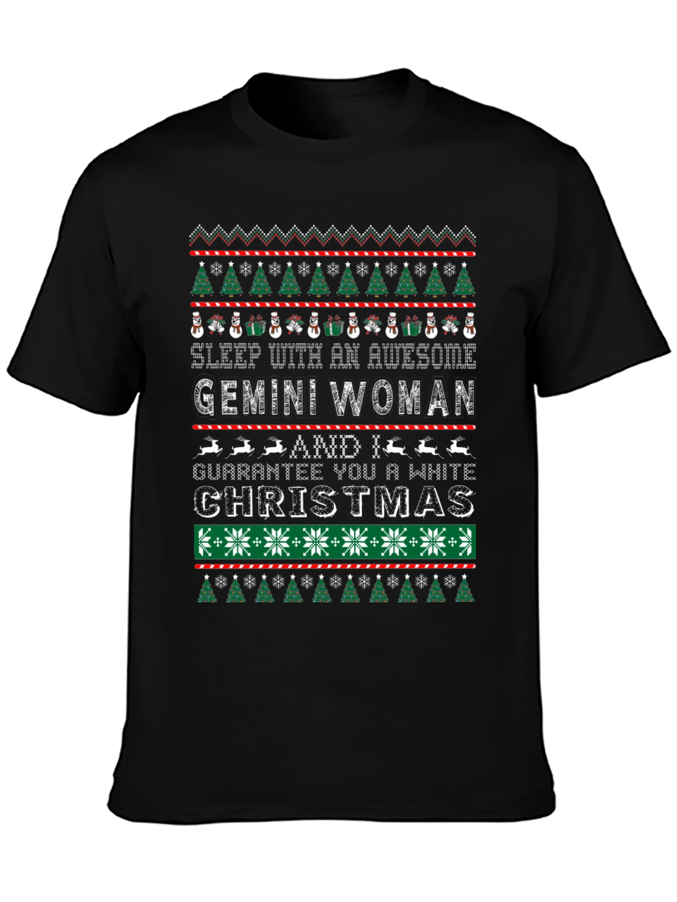 Gemini Woman Ugly Christmas Sweater T-Shirt
