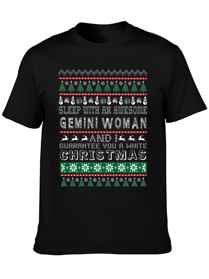 Gemini Woman Ugly Christmas Sweater T-Shirt