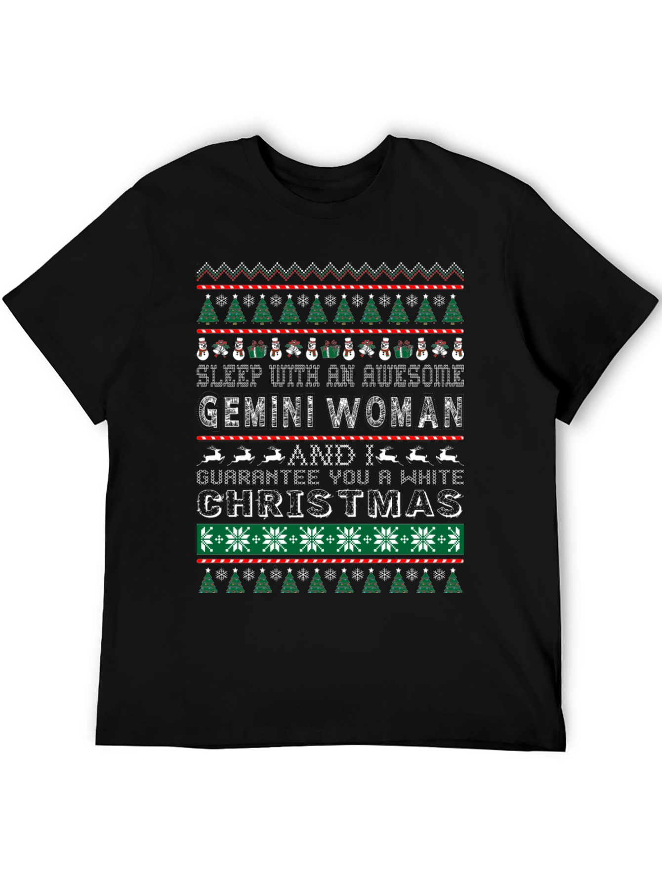 Gemini Woman Ugly Christmas Sweater T-Shirt